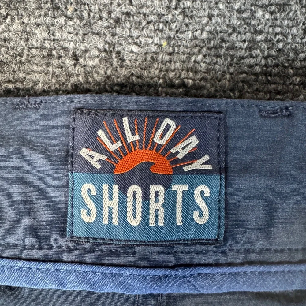 Faherty All Day Shorts Mens 40 Navy Blue Hybrid Stretch Performance Chino 8.5